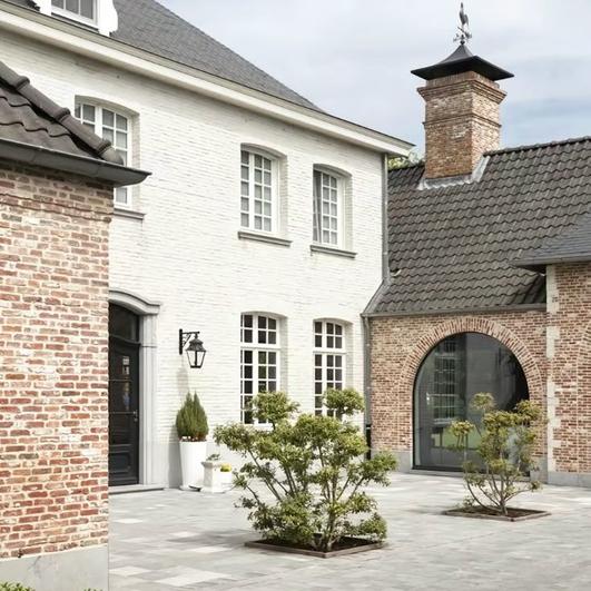 Baksteenmotief gevelbekleding