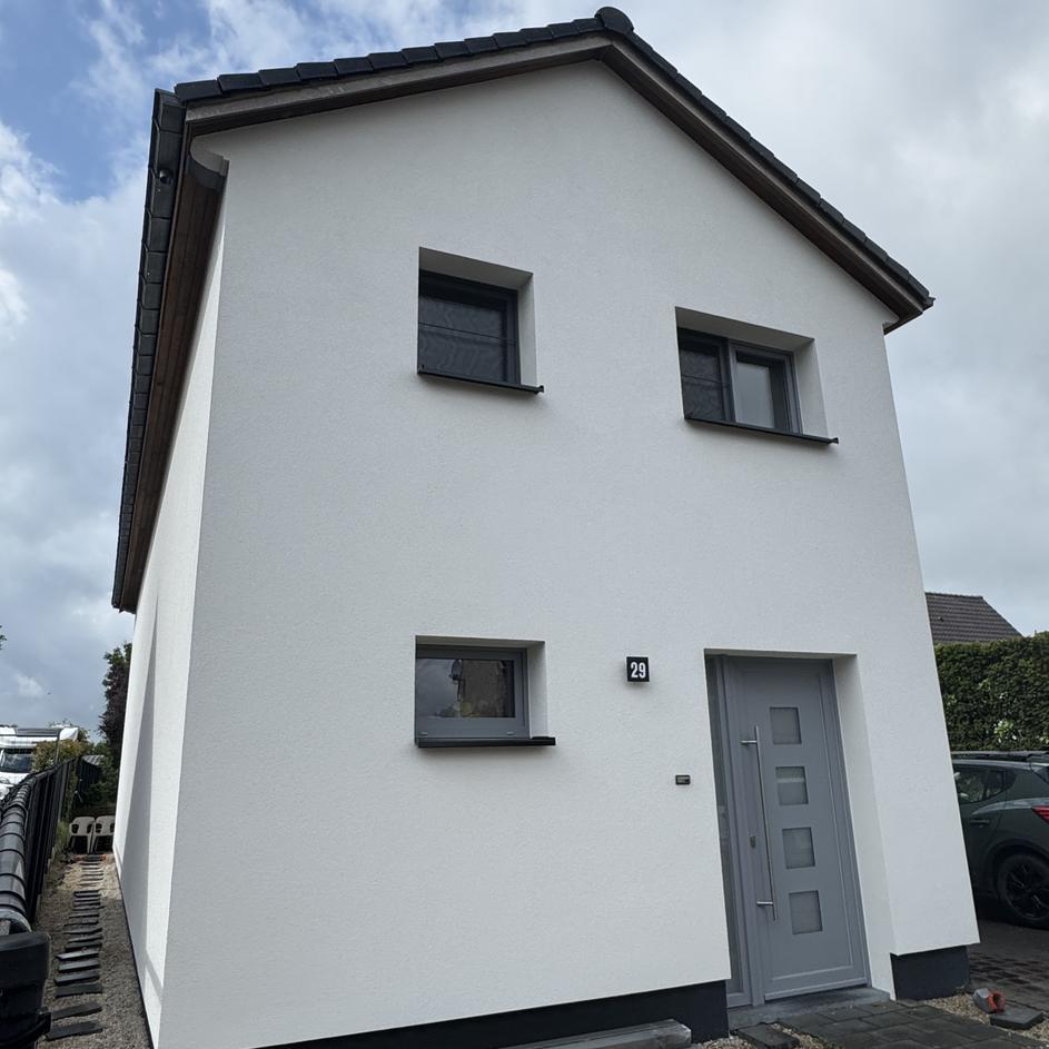 Gevel na gevelrenovatie in Limburg