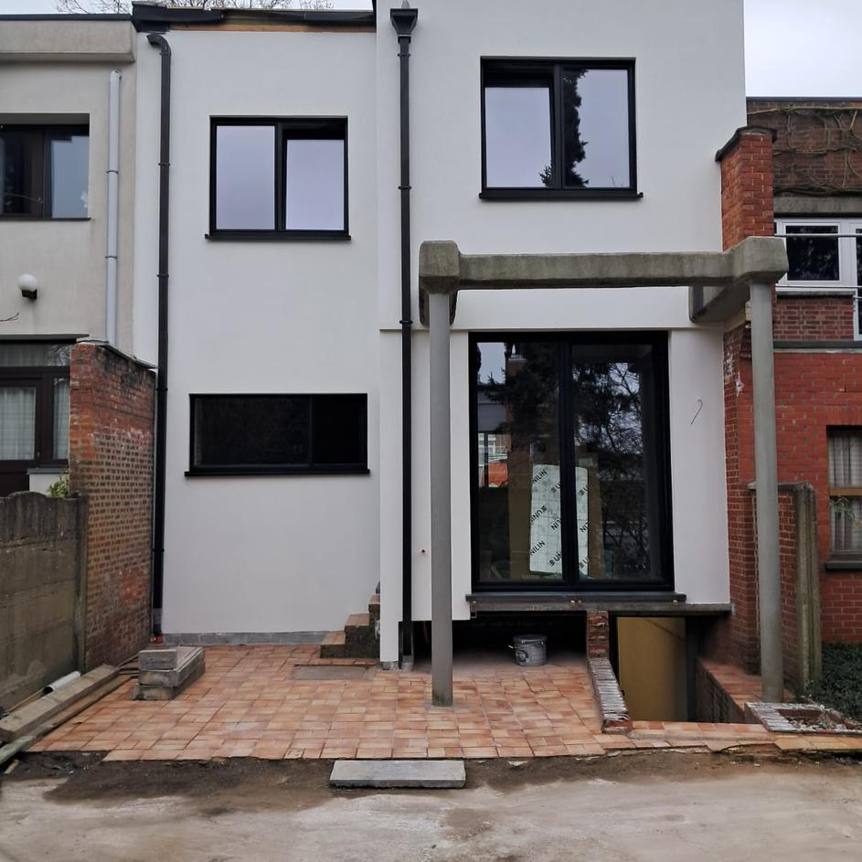 Façade après rénovation - Transformation à Wilrijk!