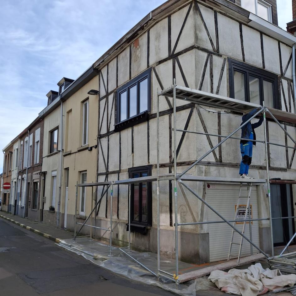 Façade avant rénovation - Ongelofelijk resultaat