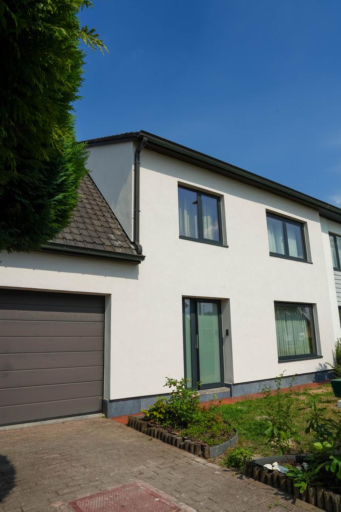 Gevel met crepi en isolatie Lokeren