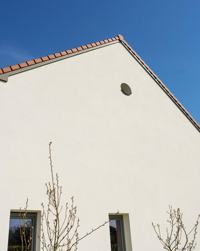Gevelrenovatie met crepi in Diest