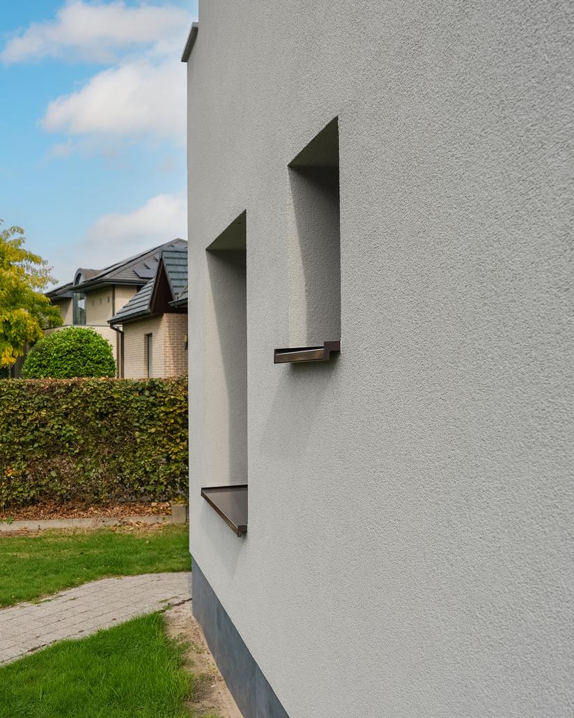 Gevelrenovatie met crepi in Evergem