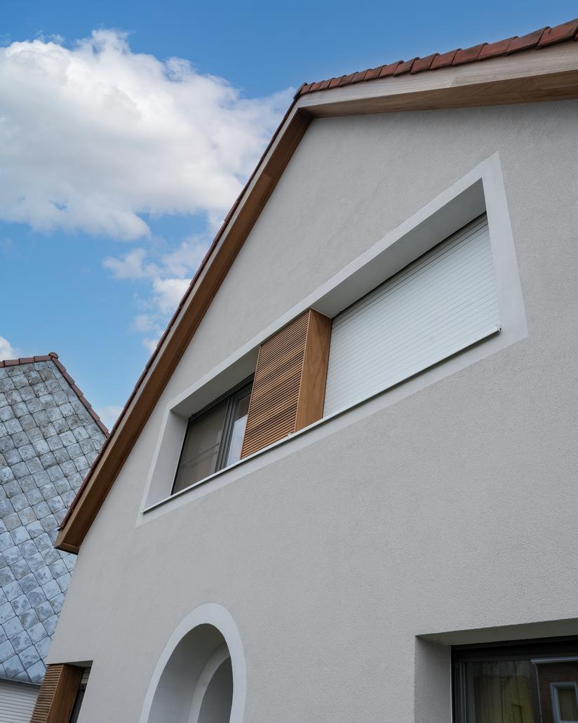 Isolation façade crepi et bois Oostakker