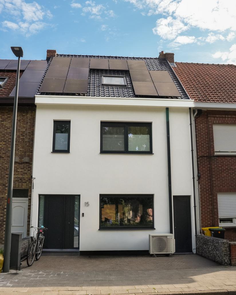 Gevelisolatie met crepi in Bornem