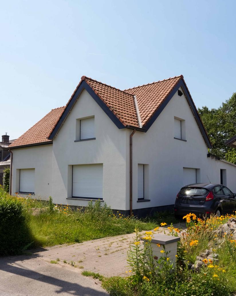 Spuitkurk gevelrenovatie in Ursel