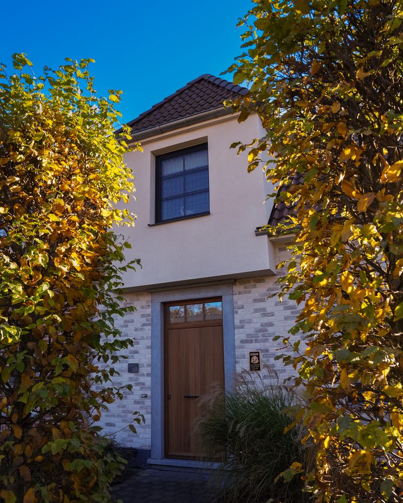 Gevelisolatie met spuitkurk in De Klinge