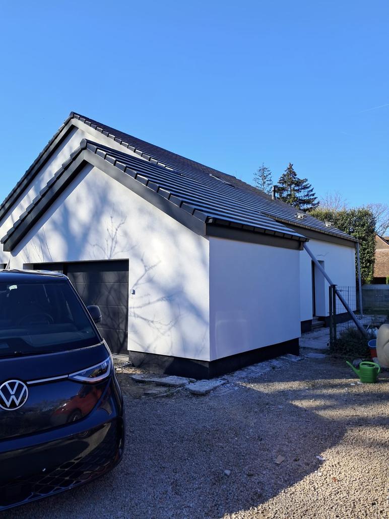 Rénovation de façade avec crepi à Oostakker