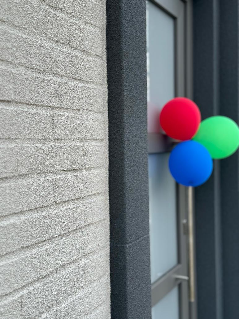 Liège projeté sur brique à Aalter