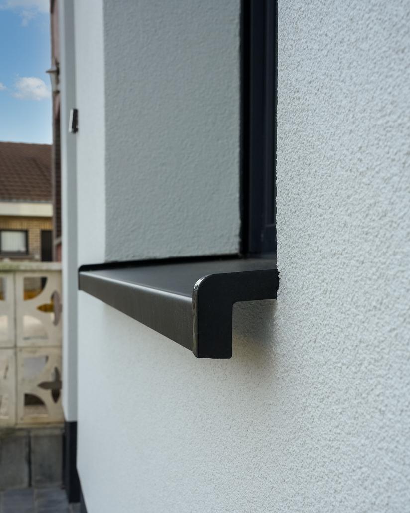 Gevelrenovatie met crepi in Brakel