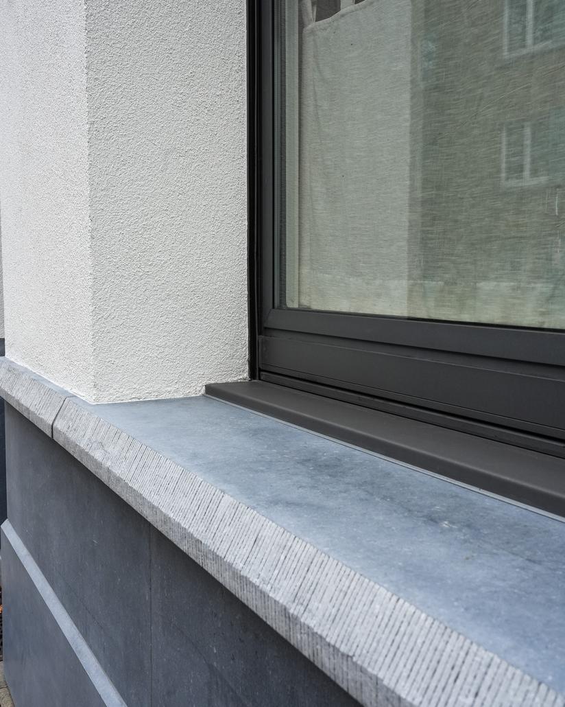 Rénovation de façade avec crépi à Berchem