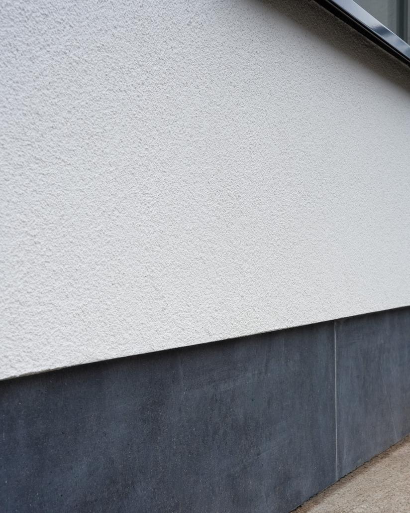 Rénovation de façade avec crépi à Schilde