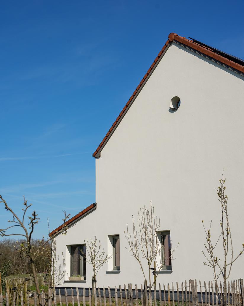 Gevelrenovatie met crepi in Diest
