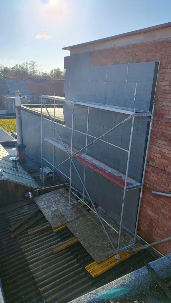 Isolation et crepi a Kapellen