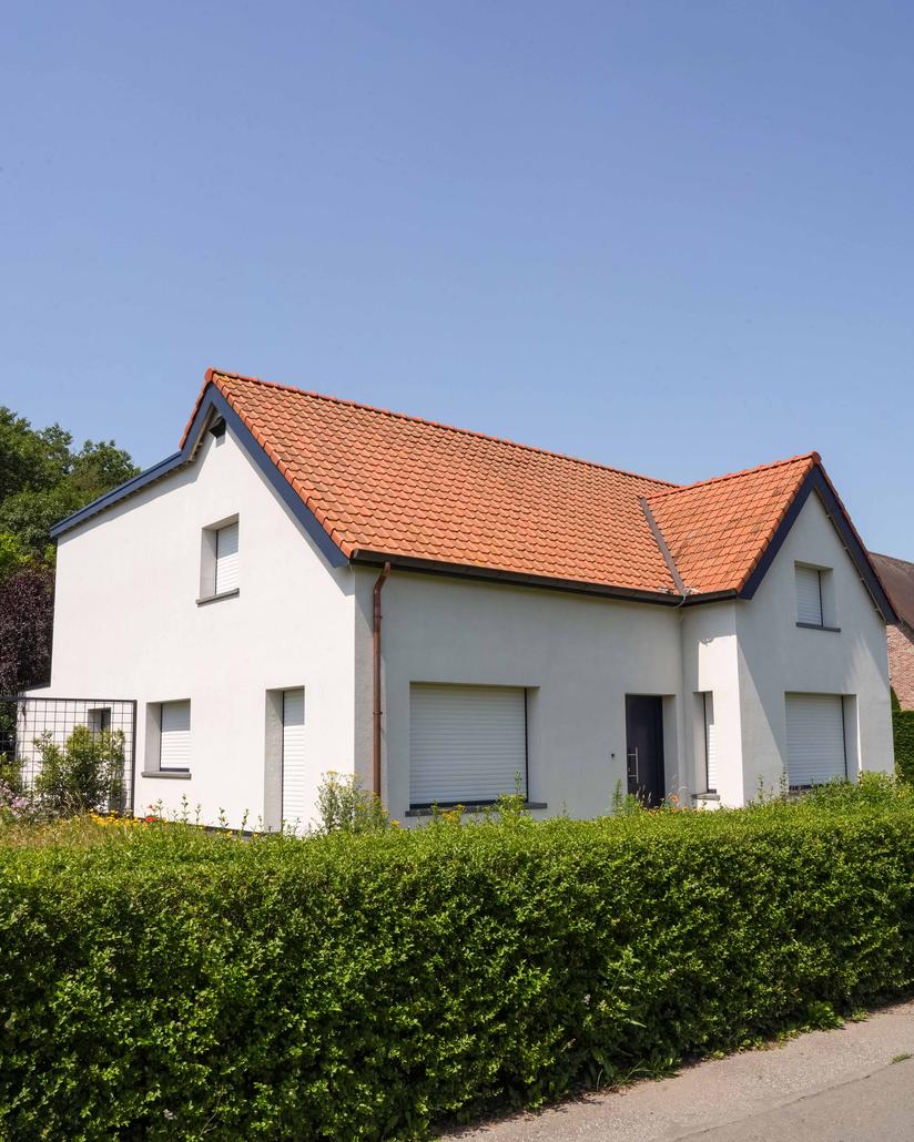 Spuitkurk gevelrenovatie in Ursel