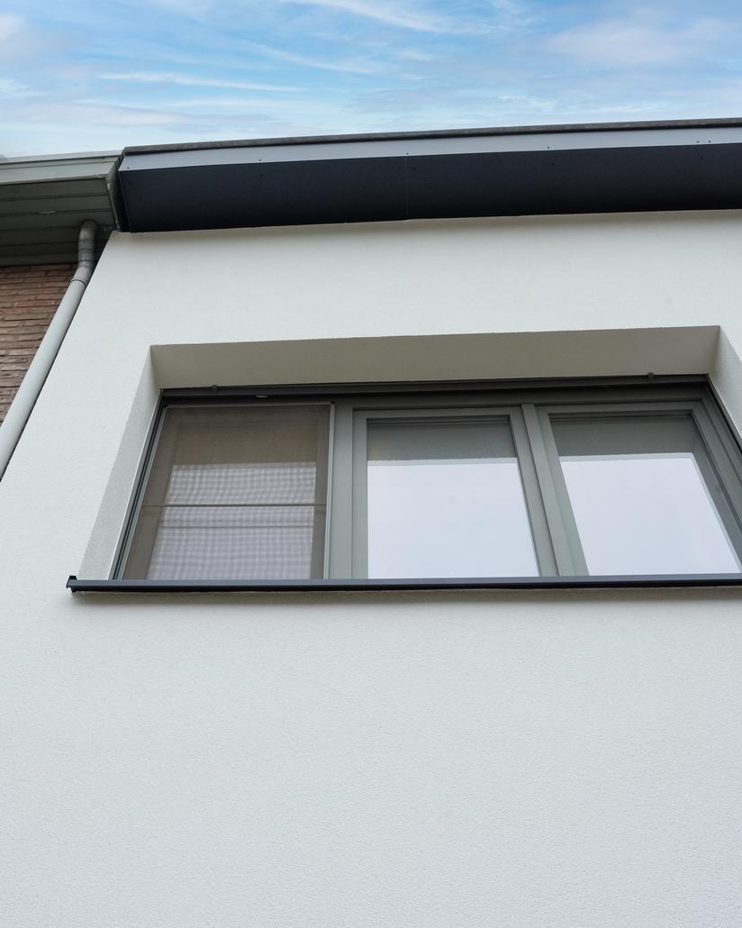 Rénovation de façade avec crépi à Schilde