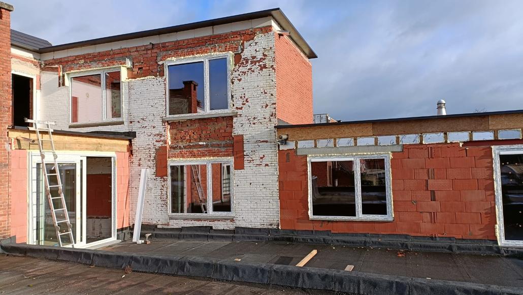 Isolation et crepi a Kapellen