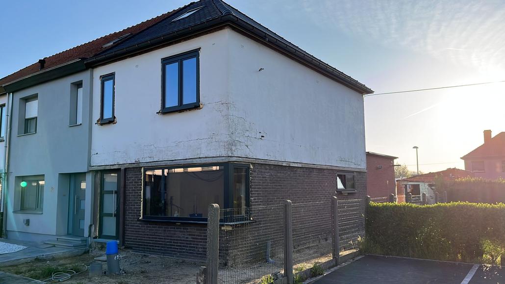 Crepi et isolation pour une maison à Lebbeke