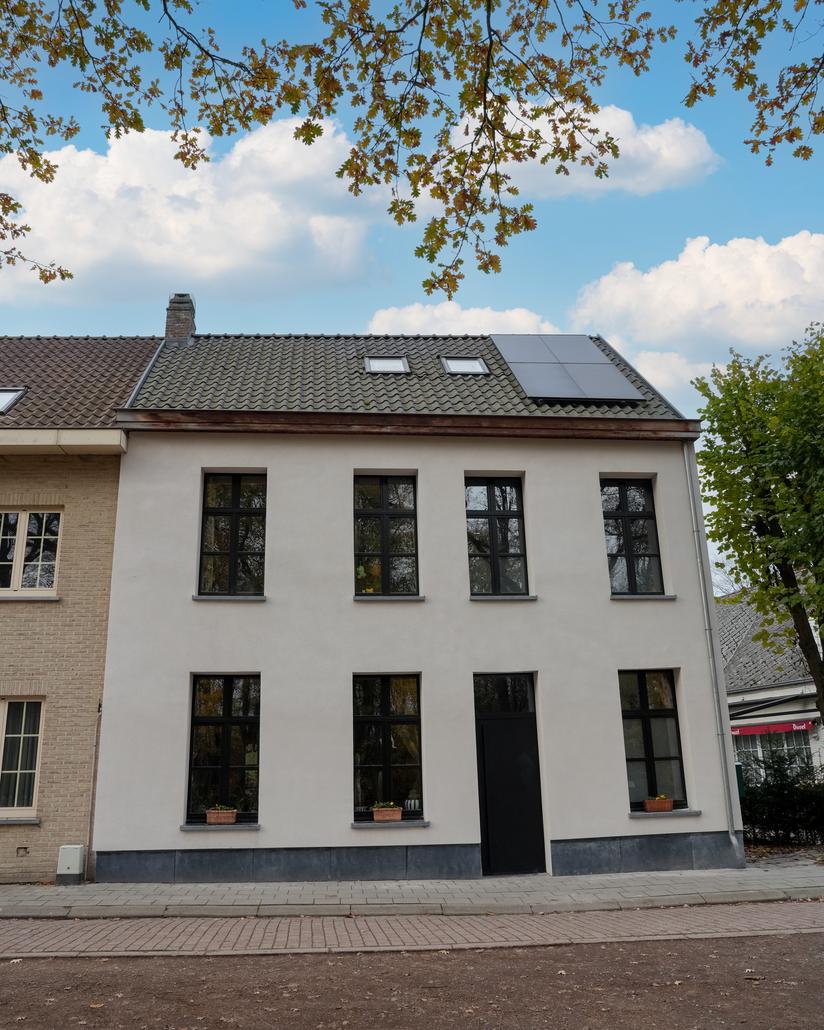 Gevelisolatie met spuitkurk in Bornem