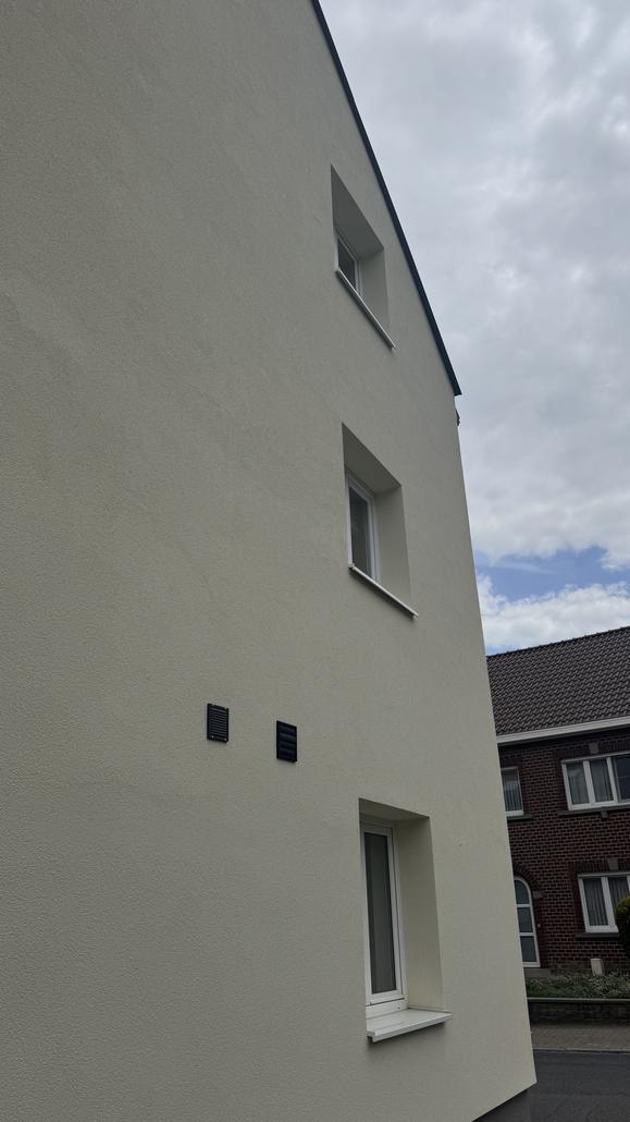 Crepi sur façade latérale à Tervuren