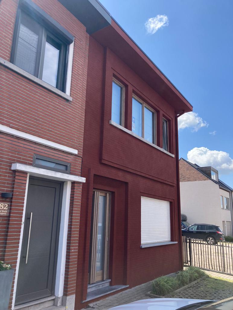 Renovation de facade avec liege projete Sint-Niklaas