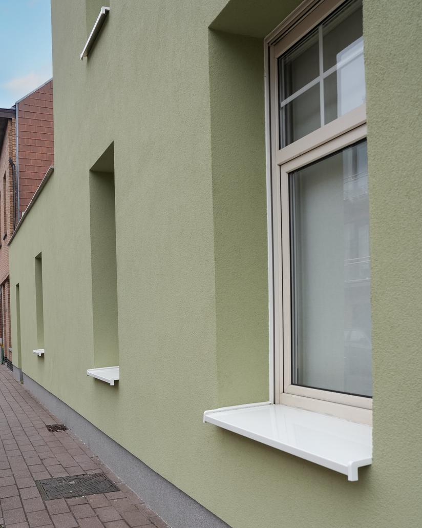 Gevelrenovatie met crepi in Sint-Niklaas