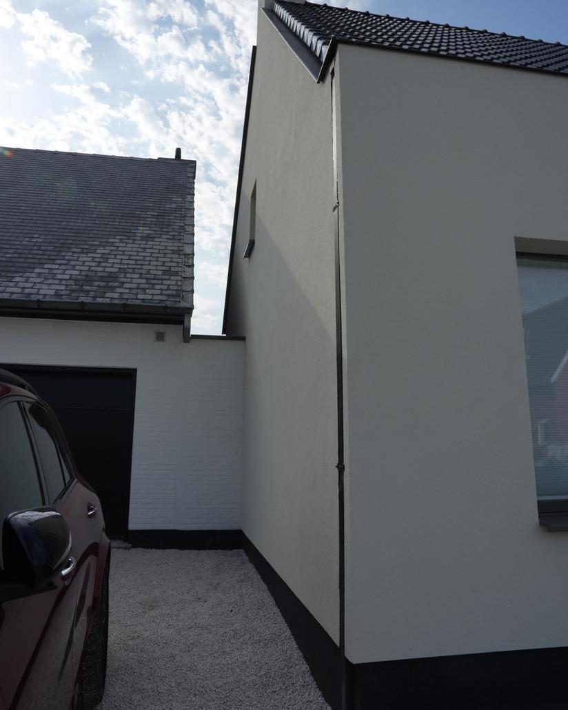 Gevelisolatie met crepi in Kruishoutem