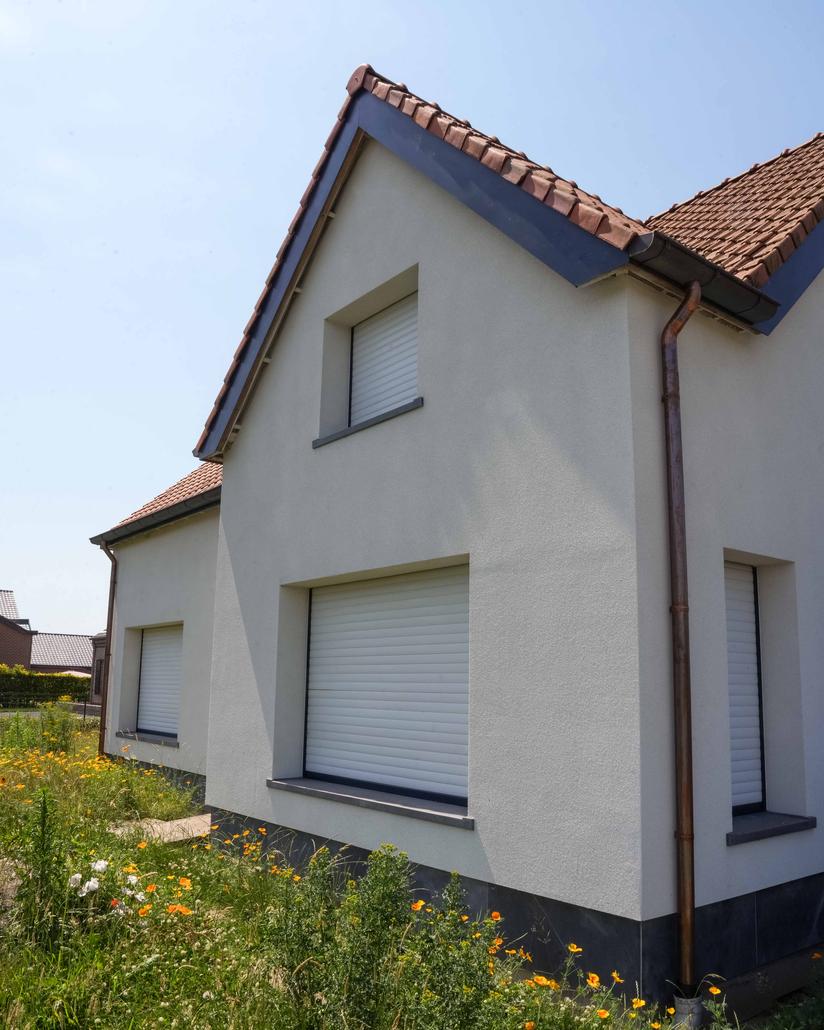 Spuitkurk gevelrenovatie in Ursel