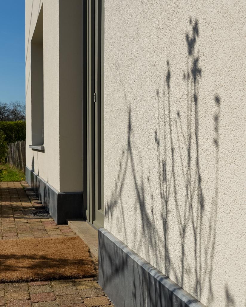 Gevelrenovatie met crepi in Diest