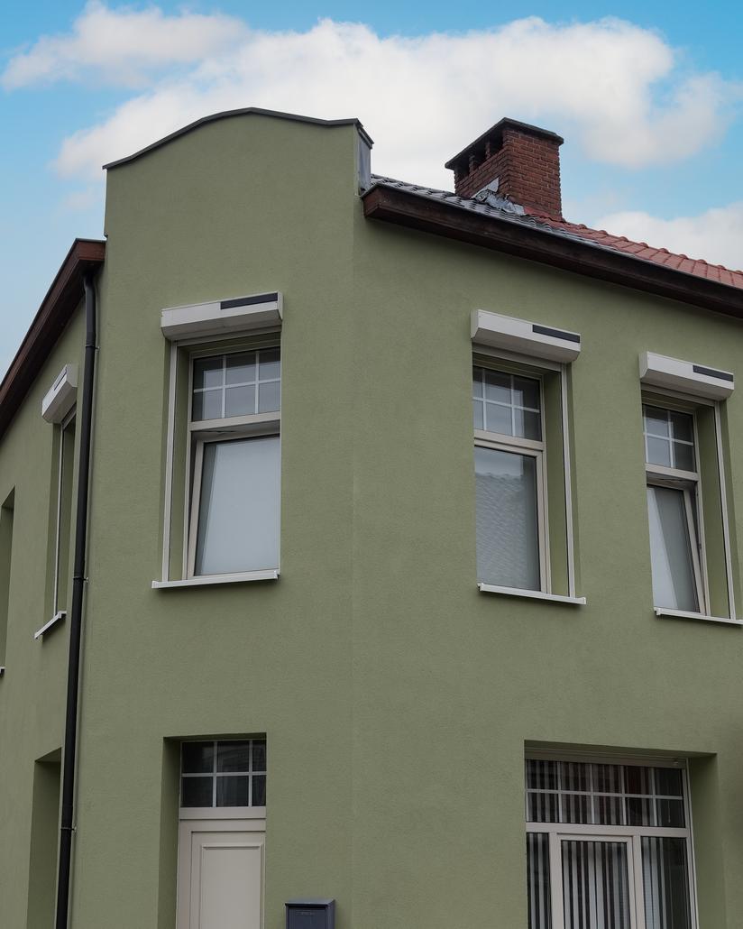 Gevelrenovatie met crepi in Sint-Niklaas