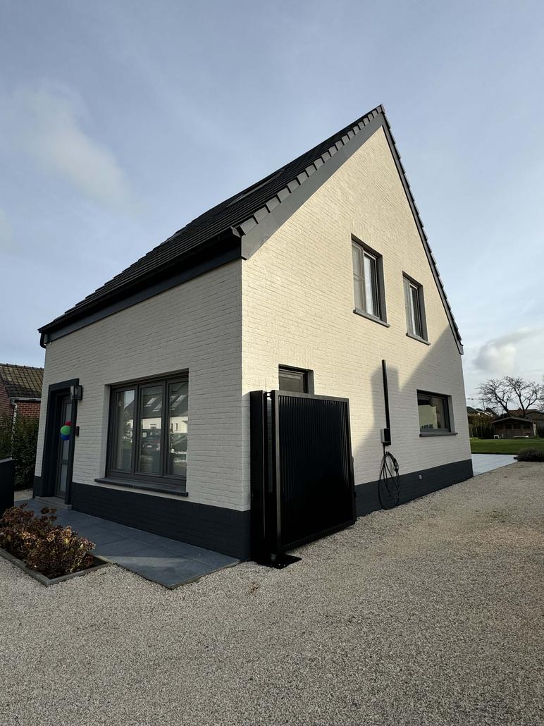 Liège projeté sur brique à Aalter