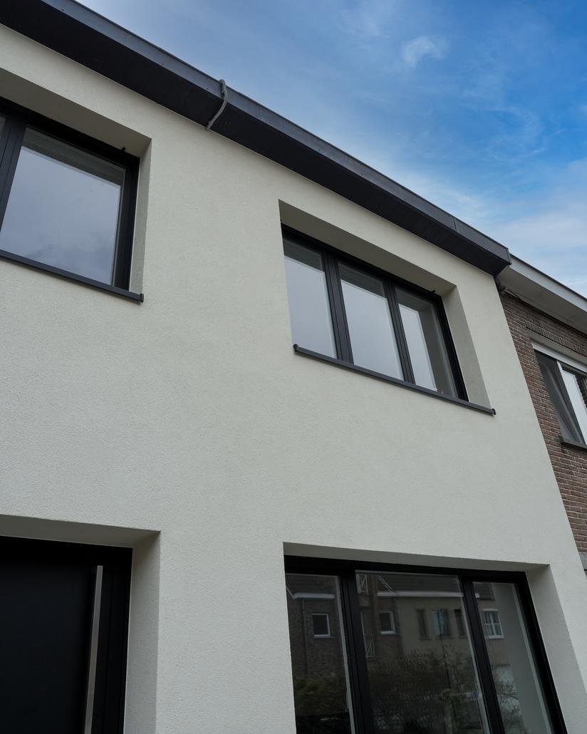 Gevelrenovatie crepi in Zwijnaarde