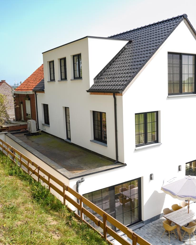 Rénovation totale avec crepi à Kieldrecht