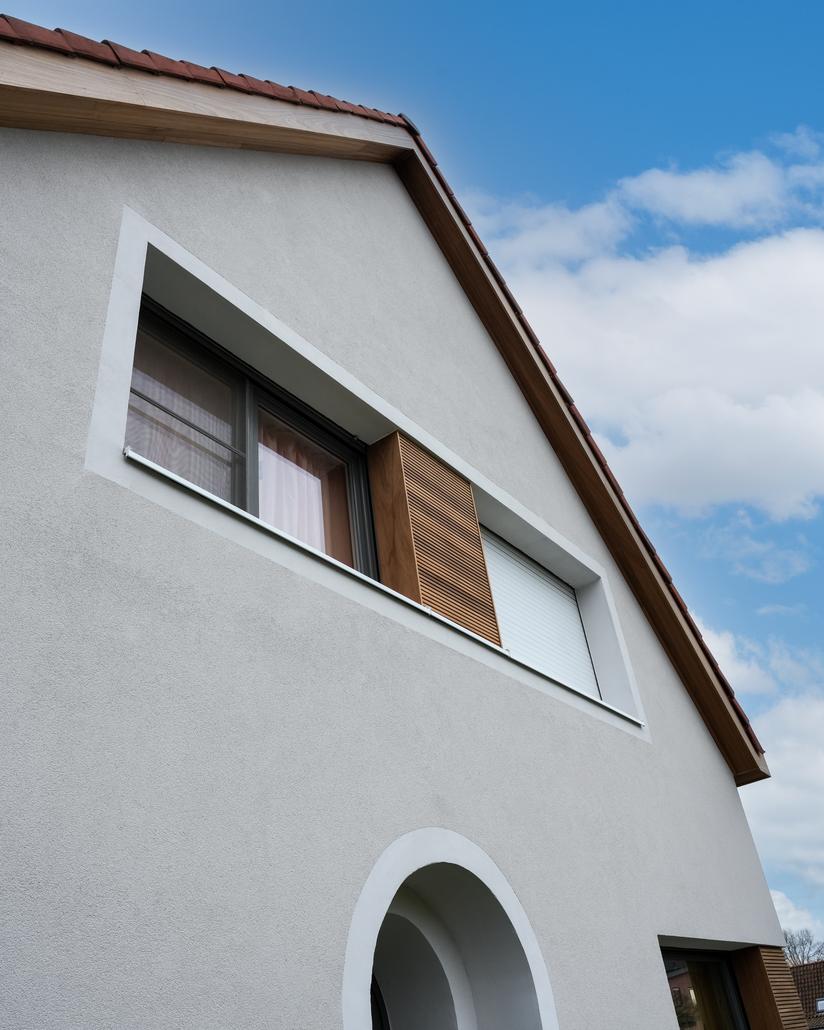 Isolation façade crepi et bois Oostakker