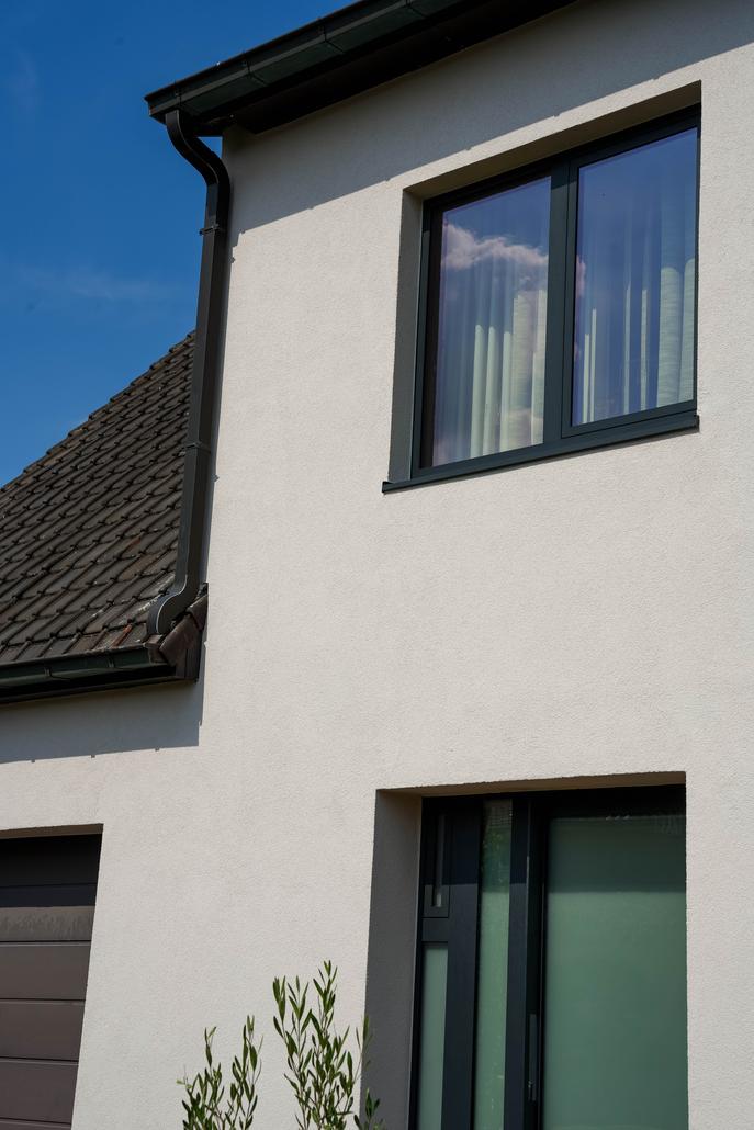 Gevel met crepi en isolatie Lokeren