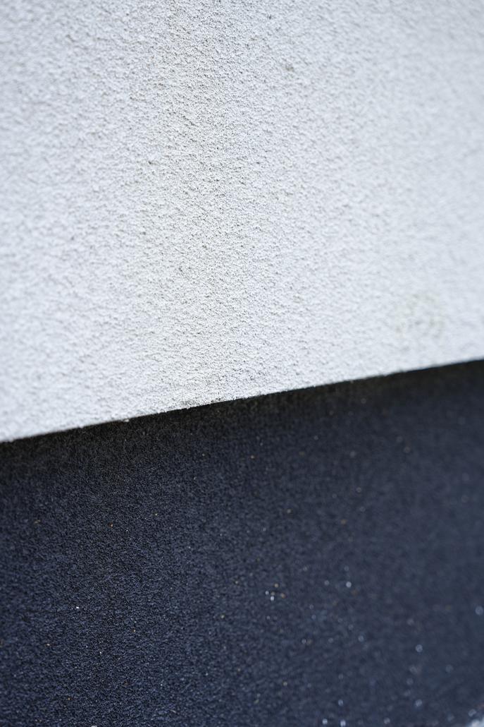 Façade en liège projeté avec isolation à Sinaai-Waas