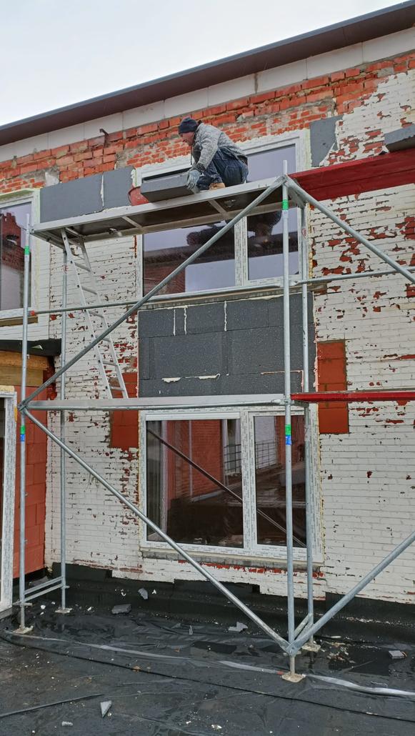 Isolation et crepi a Kapellen