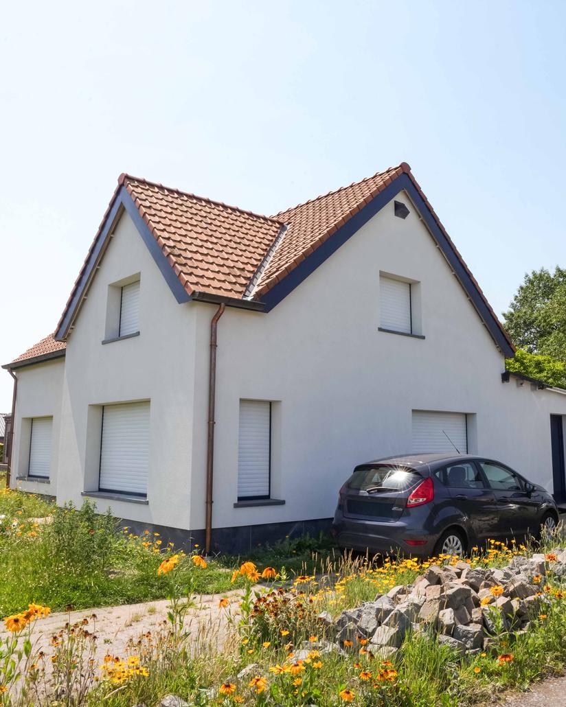 Spuitkurk gevelrenovatie in Ursel