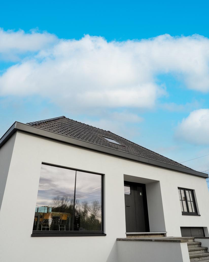 Gevelisolatie met crepi in Veldegem