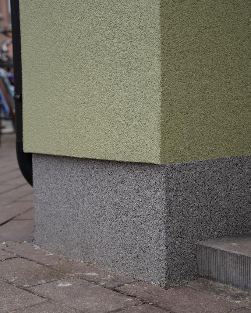 Gevelrenovatie met crepi in Sint-Niklaas