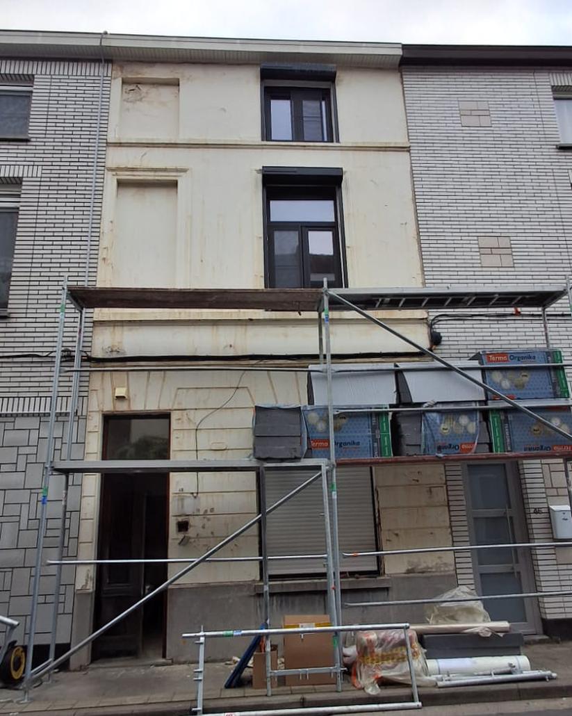 Isolation façade liège projeté Gand