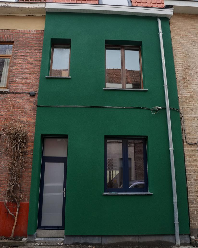 Rénovation façade liège projeté Gand