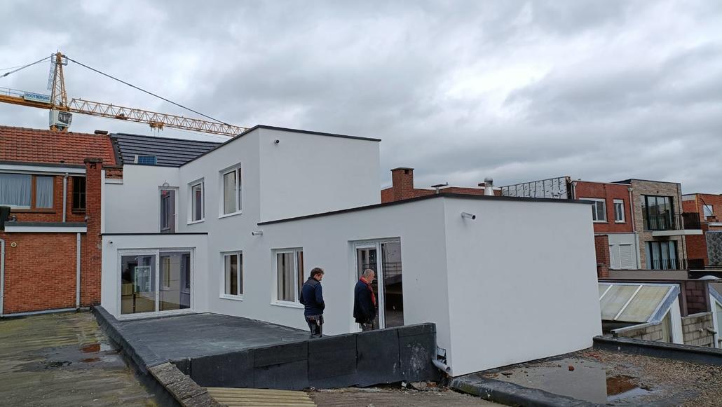 Isolation et crepi a Kapellen