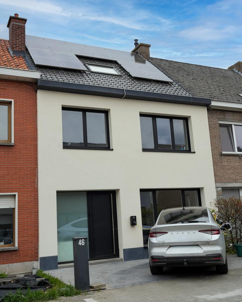 Gevelrenovatie crepi in Zwijnaarde