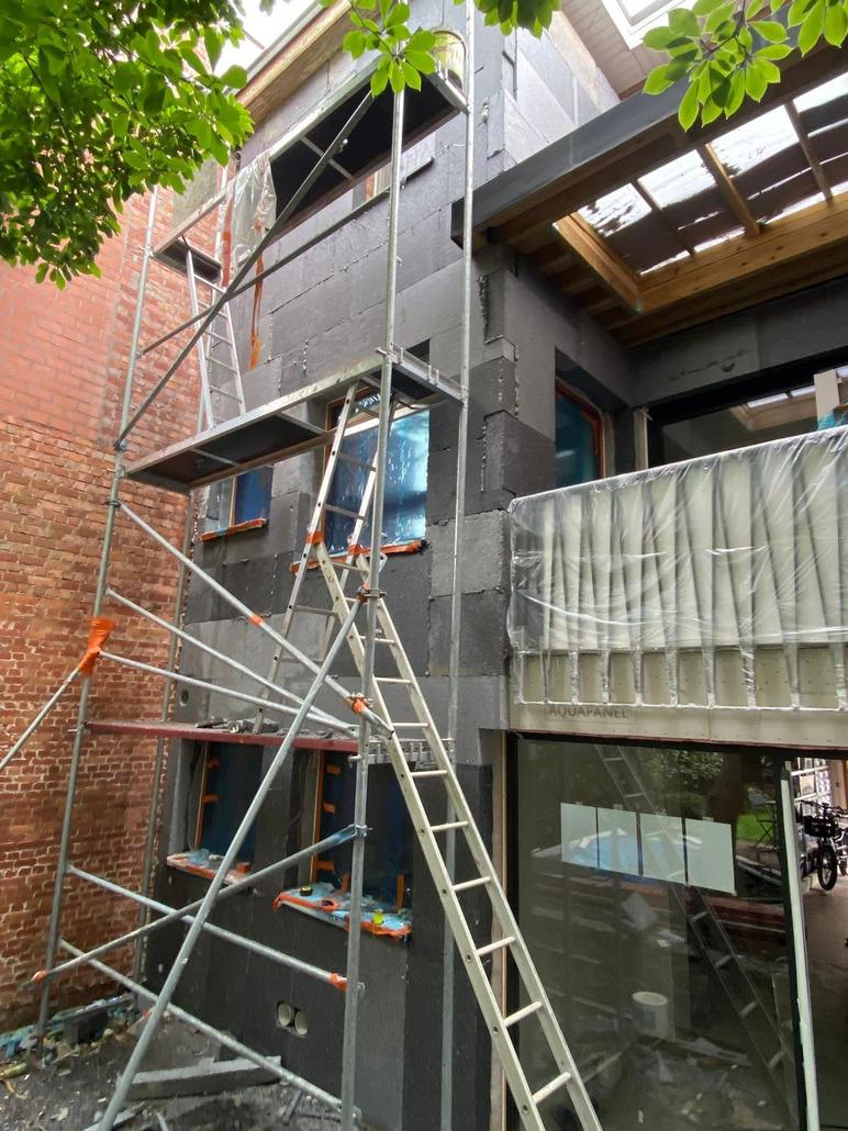 Isolation et liege projete a Wilrijk