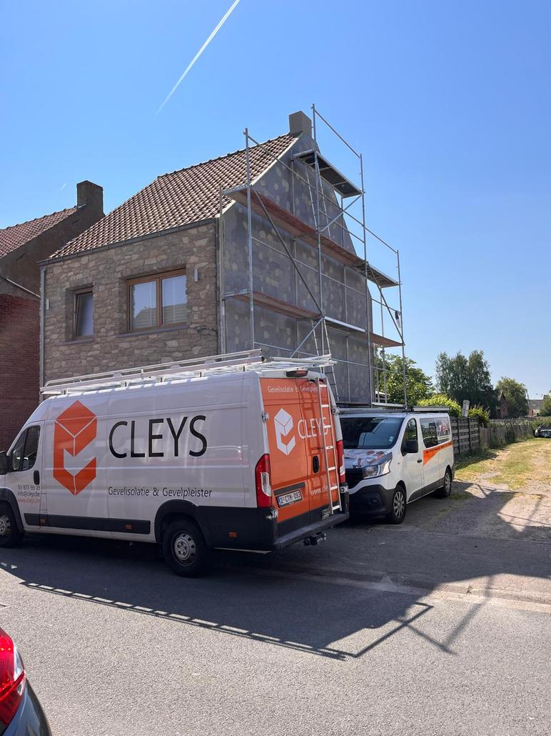 Isolation de facade et crepi a De Klinge