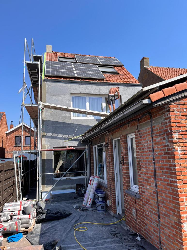 Isolation de facade et crepi a De Klinge