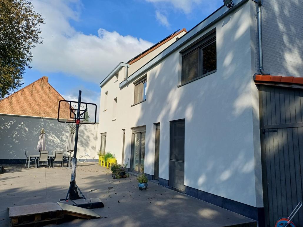 Enduit à la chaux et crepi à Grimbergen