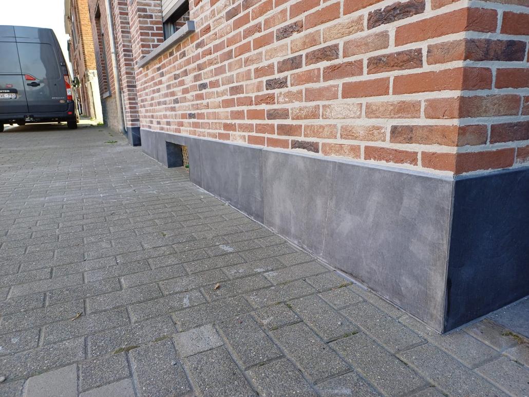 Isolation de façade et plaquettes de brique à Zottegem
