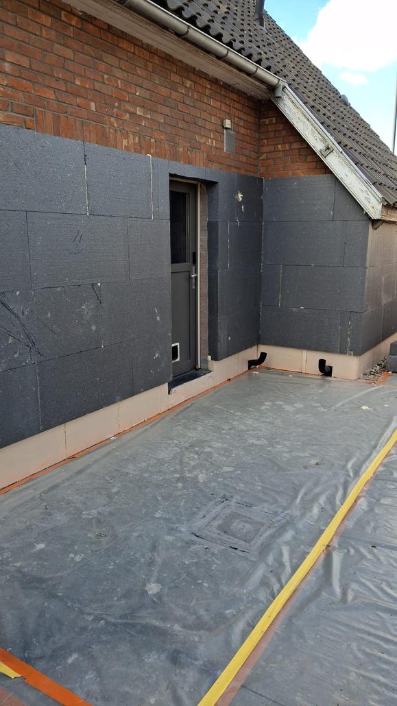 Isolation de façade et crepi à Oudenburg